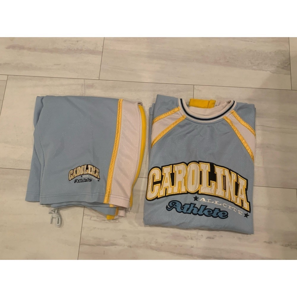 Vintage 90s Carolina All City #23 Basketball Warmup Jersey & Shorts XL